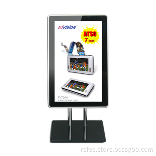 Refee for Shopping mall,Cosmetic LCD advertising player, 7 inch cell phone display table